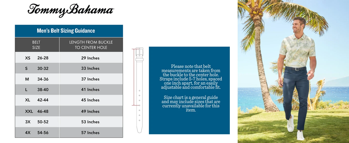 Tommy Bahama mens size chart