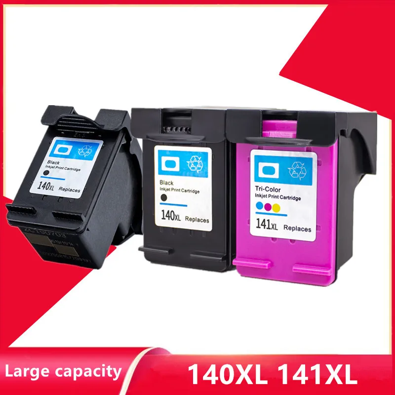 

Compatible 140XL 141XL Ink Cartridge Replacement for HP 140 141 Photosmart C4283 C4583 C4483 C5283 D5363 Deskjet D4263 printer