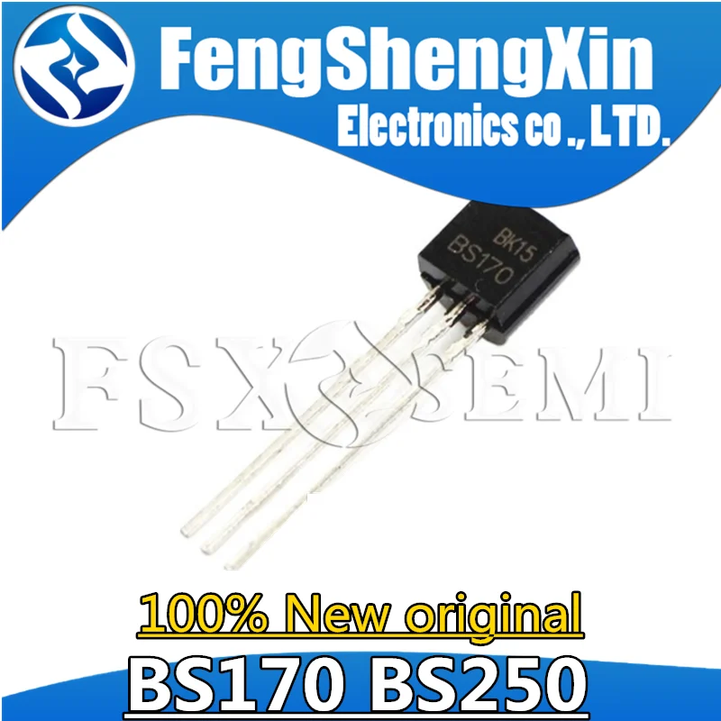 

10pcs New BS170 BS250 TO-92 BS250P