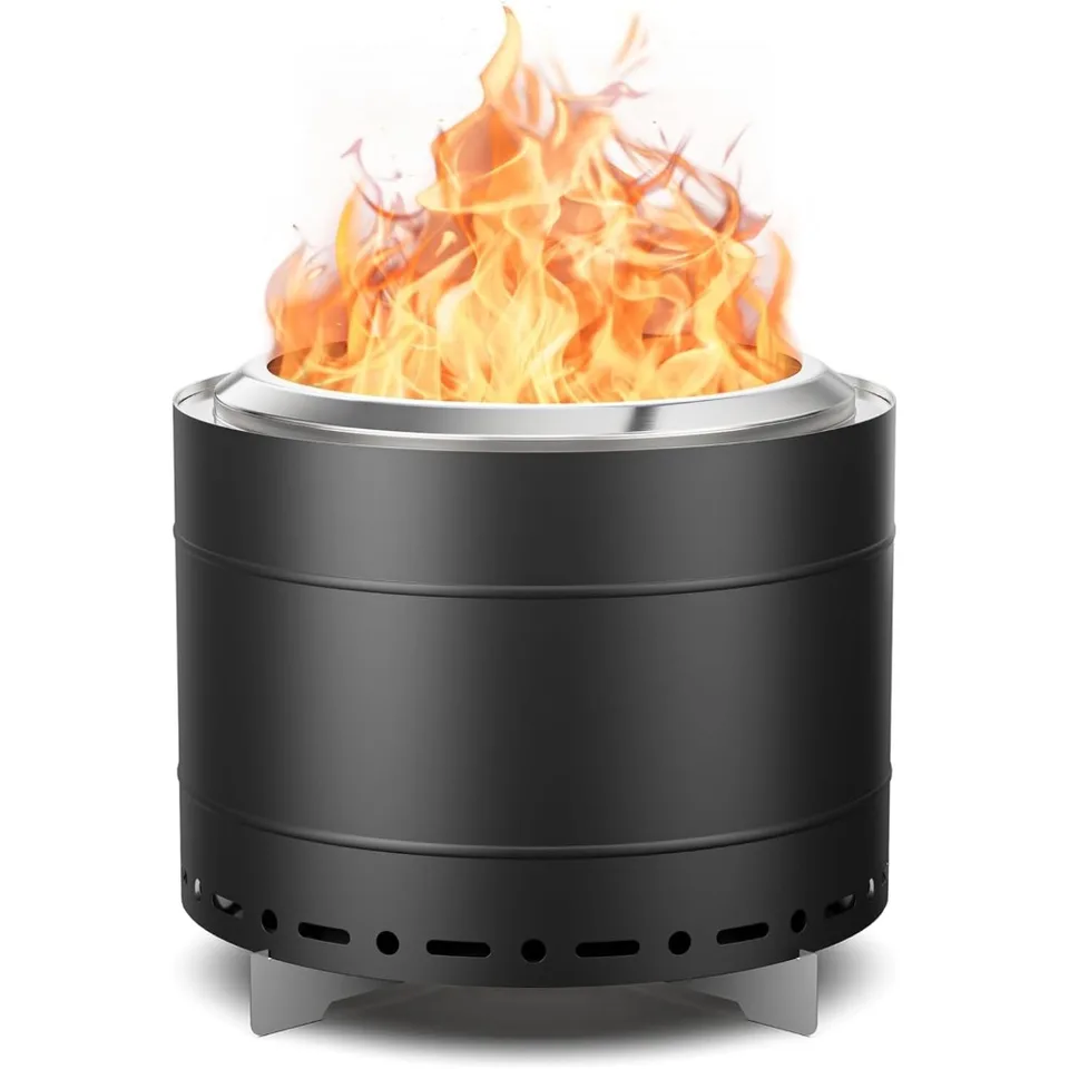 Portable Stainless Steel Smokeless Fire Pit Set