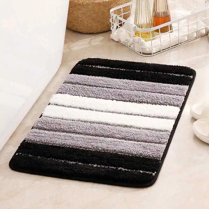 

bathroom anti-skid mat, bathroom absorbent floor mat GREY