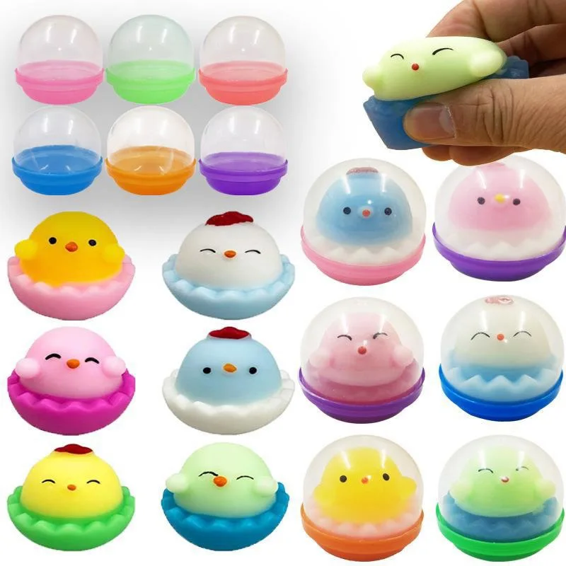

1Pc Easter Chick Stress Relief Toy Cartoon Mochi Toys Kids Eggs Decompression Toys Pet Bubble Squeeze Toy Birthday Gifts
