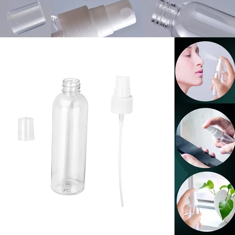 Bottiglie Spray Portatili Vuote In Plastica Trasparente – Atomizzatori Ricaricabili Da Viaggio Per Profumi, Acqua, Cosmetici (Confezione Da 1) - 2
