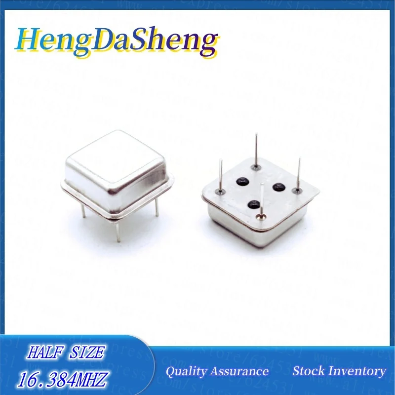 In-line Square Active Crystal Oscillator 5Pcs/Lot 16.384MHZ 16.384M OSC Half Size Clock Vibrator DIP-4