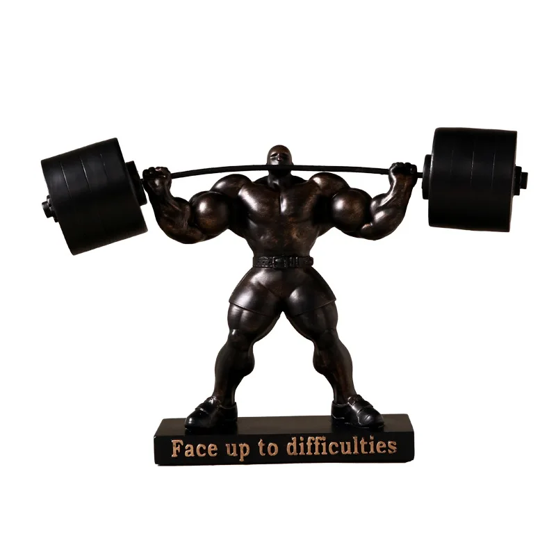 

Modern Minimalist Muscle Hercules Ornaments Weightlifting Office Art Ornaments Bedroom Wine Cabinet Gym Character Decorations