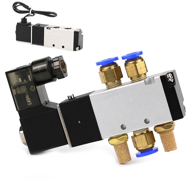 Válvula Pneumpneumática Magnética Válvula de Gás Posições dc Port Vias dc 12v 24v 110v 220v