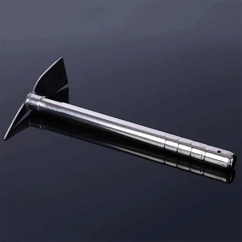 Description Picture 3 of item15 inch Multipurpose Weeding Excavator Hand Rake Handle Design Metal Rake Stainless Steel Rake Hoe Farm Garden Tool