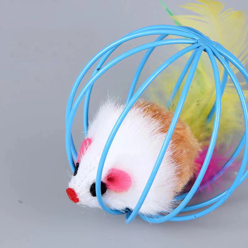 Plush Mouse Cat Toy - Self-Teasing Interactive Ball