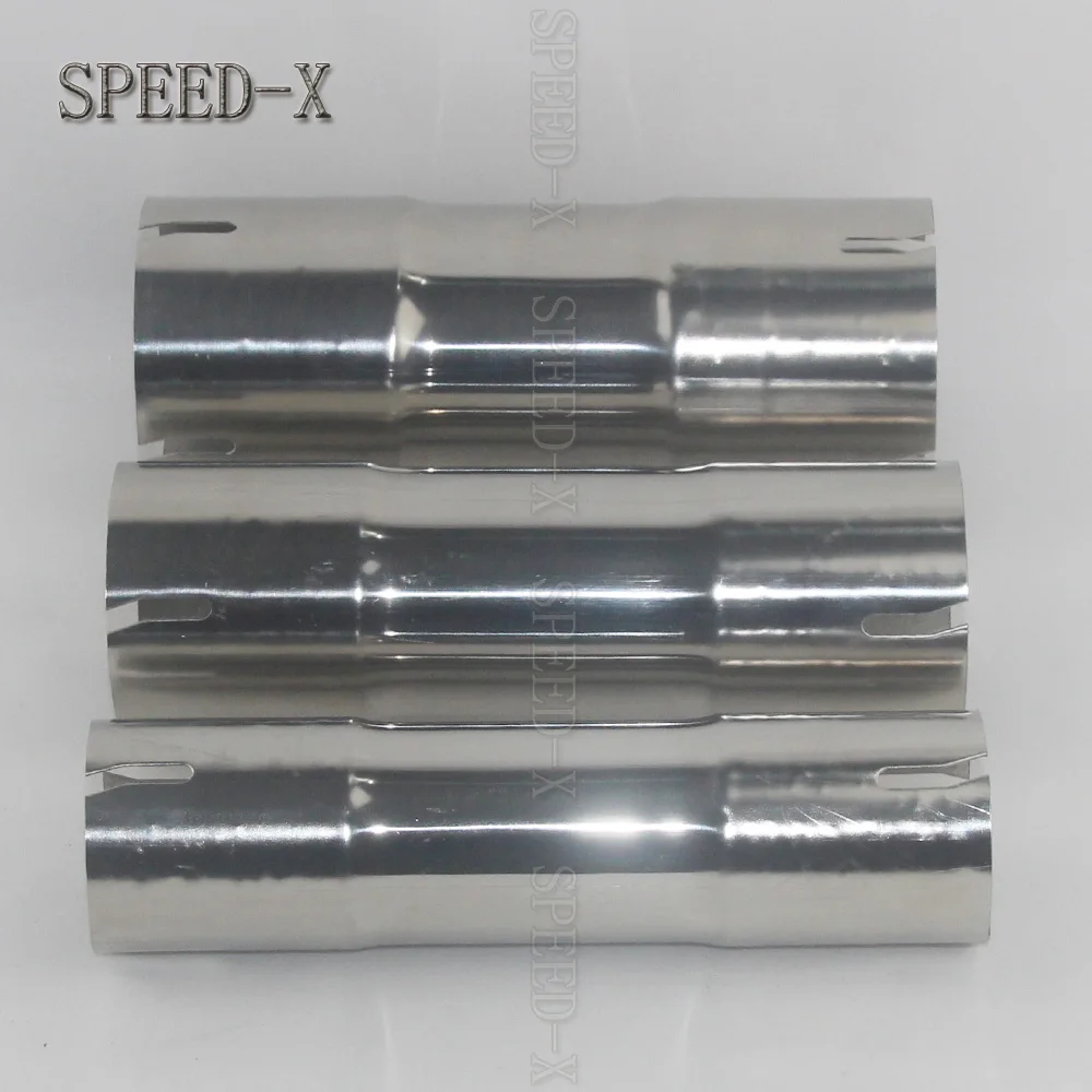 304 stainless steel 51/63/70/76 mm nozzle clamp type round pipe 200 mm total length round pipe fitting