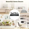 Flower Design Metal Key Holder Wall-Mounted Rack with Hooks, Elegant Storage for Coats and Keys, Stylish Wall Art and Organizer 6