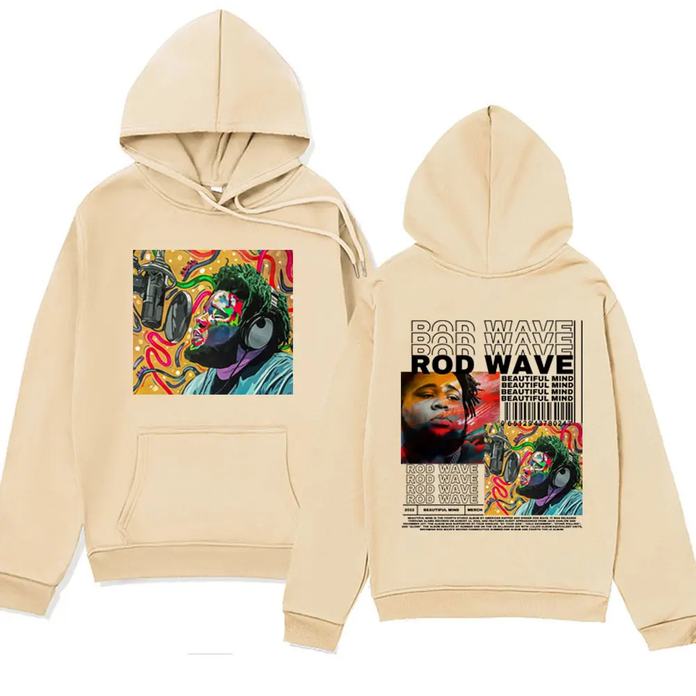 Rod Wave Nostalgia Album Cover Hoodies Men Women's Fashion Harajuku Aesthetic Pullovers Hip Hop Oversized Long Sleeve Sweatshirt