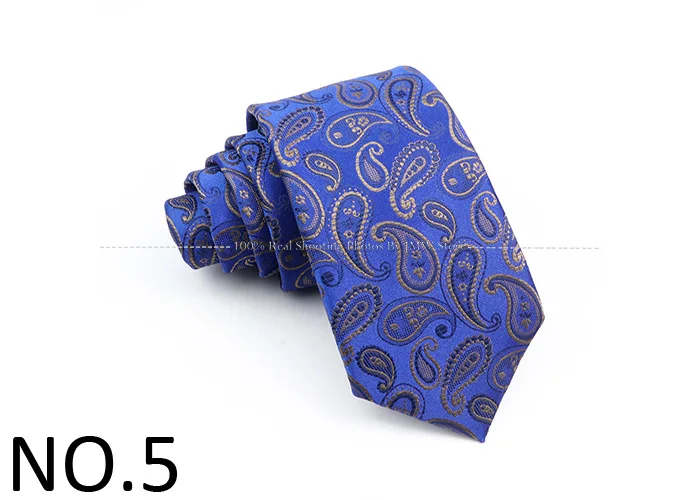 Neue dünne 7cm Krawatten für Männer Hochzeits kleid Krawatte schwarz Blumen gestreifte Patchwork Krawatte Business schlanke Hemd Zubehör Geschenk Krawatte – Detail 5