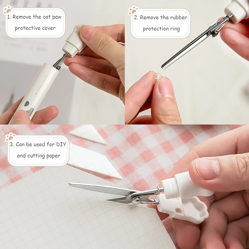 1pc random Mini Scrapbook Scissor Solid Color Scissors Cutter Paper  Portable Scissor for DIY Handmade Journal Kawaii School - AliExpress