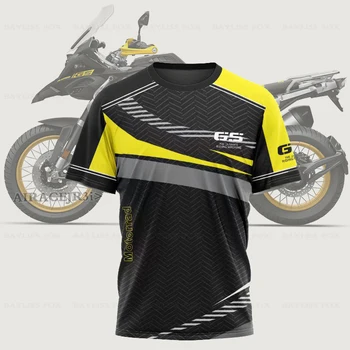 BMW용 여름 티셔츠, R1250, G310, F750, F850, GS, Motorrad 워터 버드, 옐로우 오토바이, 모터스포츠 어드벤처 라이딩, 속건성