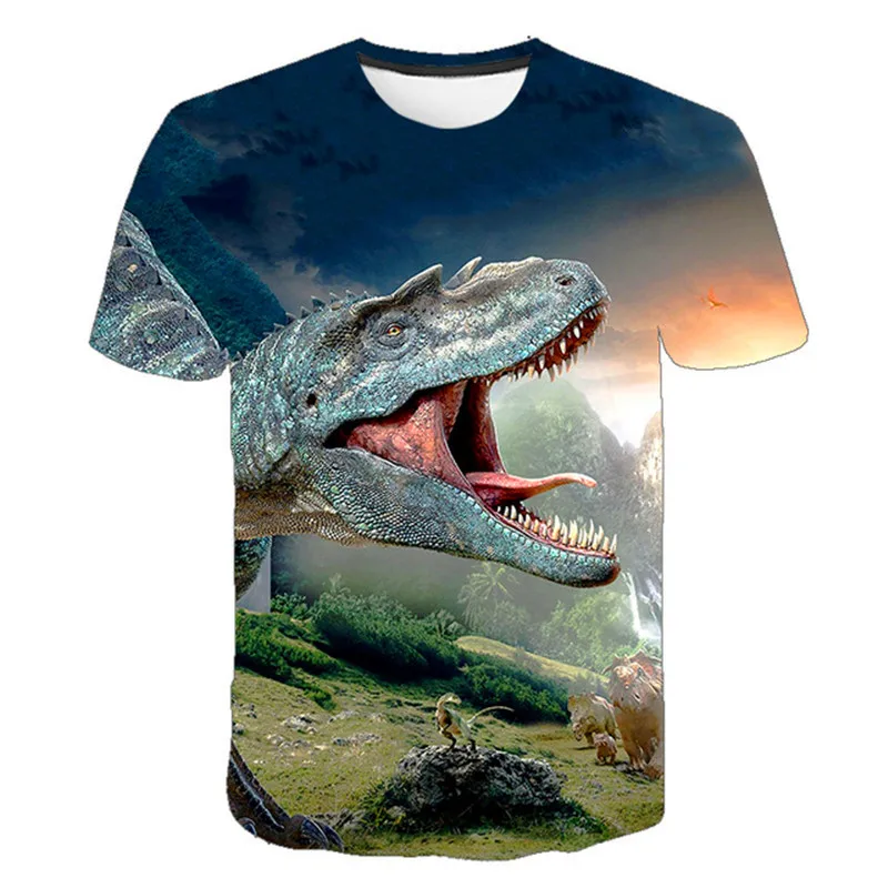 Fashion Children's Clothes Dinosaur T-shirt cool T Shirt Kids Cartoon Tshirt Baby Girls Boys Clothing Summer Tops 3-14T essential t shirt