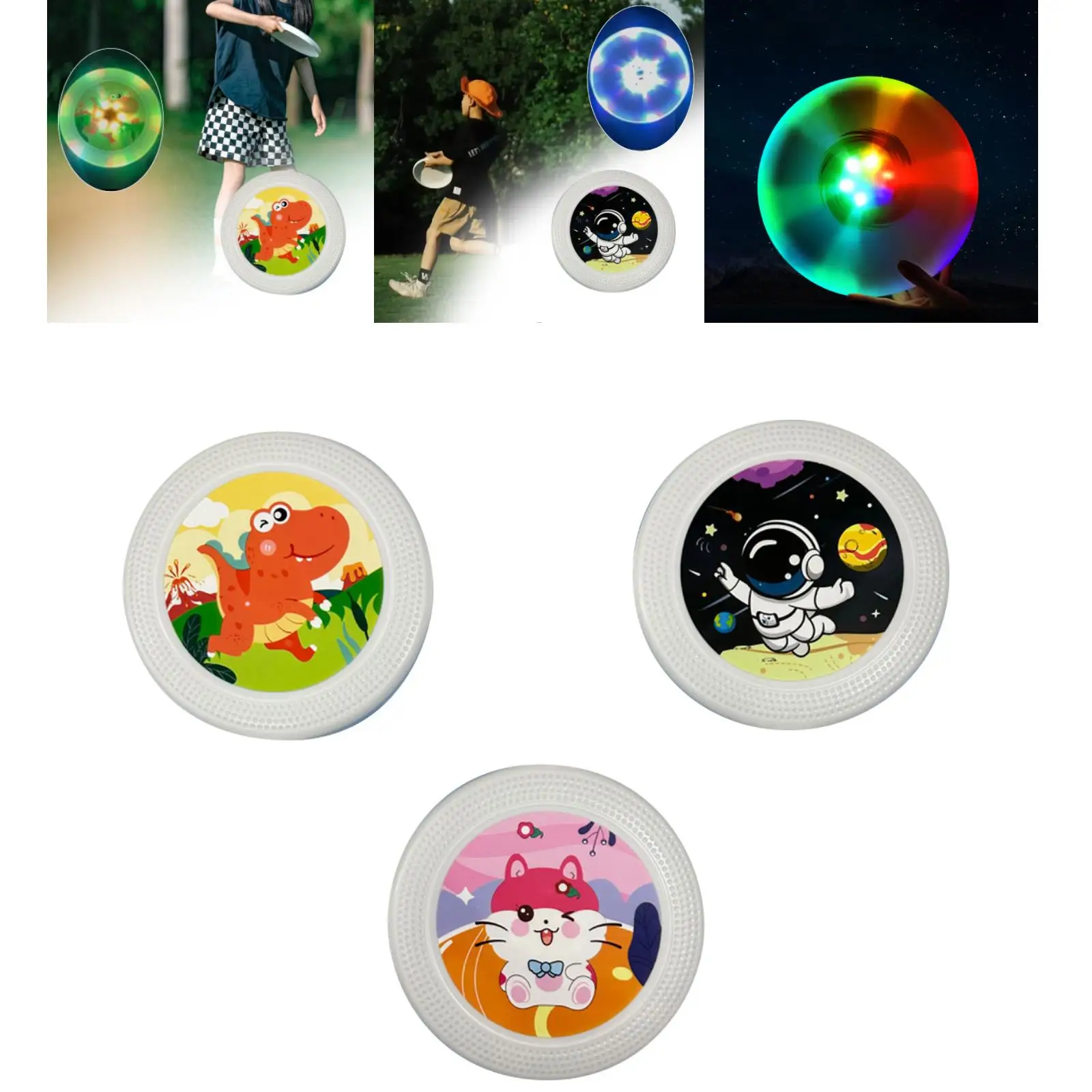 Luminous Flying Disc Competitions Outdoor Beach Outdoor Sports Toy Children Soft Boomerang Kids Soft Frisbee Kids Adults Pet