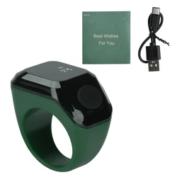 Smart Bluetooth Wearable Digital Counter with Display and Timer Reminder (Green)