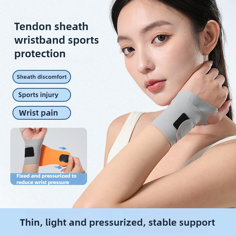 Adjustable Thin Compression Wrist Wraps Compression Wrist Support Exercise Strap Band Wristbands for Work Fitness Weightlifting