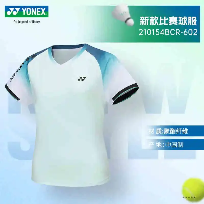 YONEX Badminton Tennis Wear Sports T-shirts Short-sleeved Comfortable Breathable Sweat-absorbent Quick-drying Tops Short Sleeve T Shirt Badminton Uniforms
