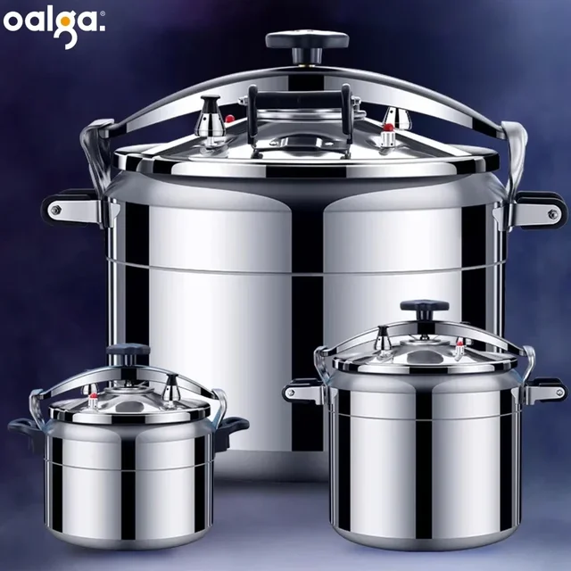 50L Commercial Pressure Cooker Thickened Large Capacity Gas Induction Cooker Universal Explosion-proof Household Pressure Cooker 1