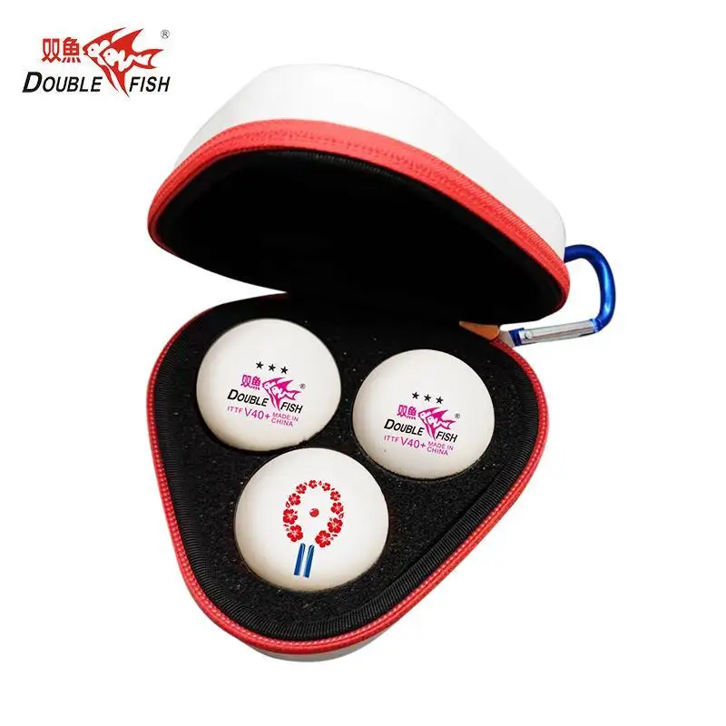 

Original Double Fish CHENGDU World Championships 3-Star V40+ Ping Pong Balls Official 3 Star Table Tennis Ball Limited Edition