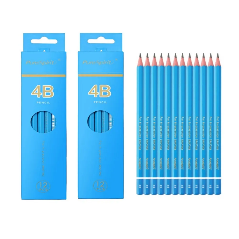 筆記具 STABILO micro8000 4B 3B 2B HB H 2H 3H 4H 12Pcs/Set 2H-8B 4H-14B Sketch Drawing Pencil Soft /Medium