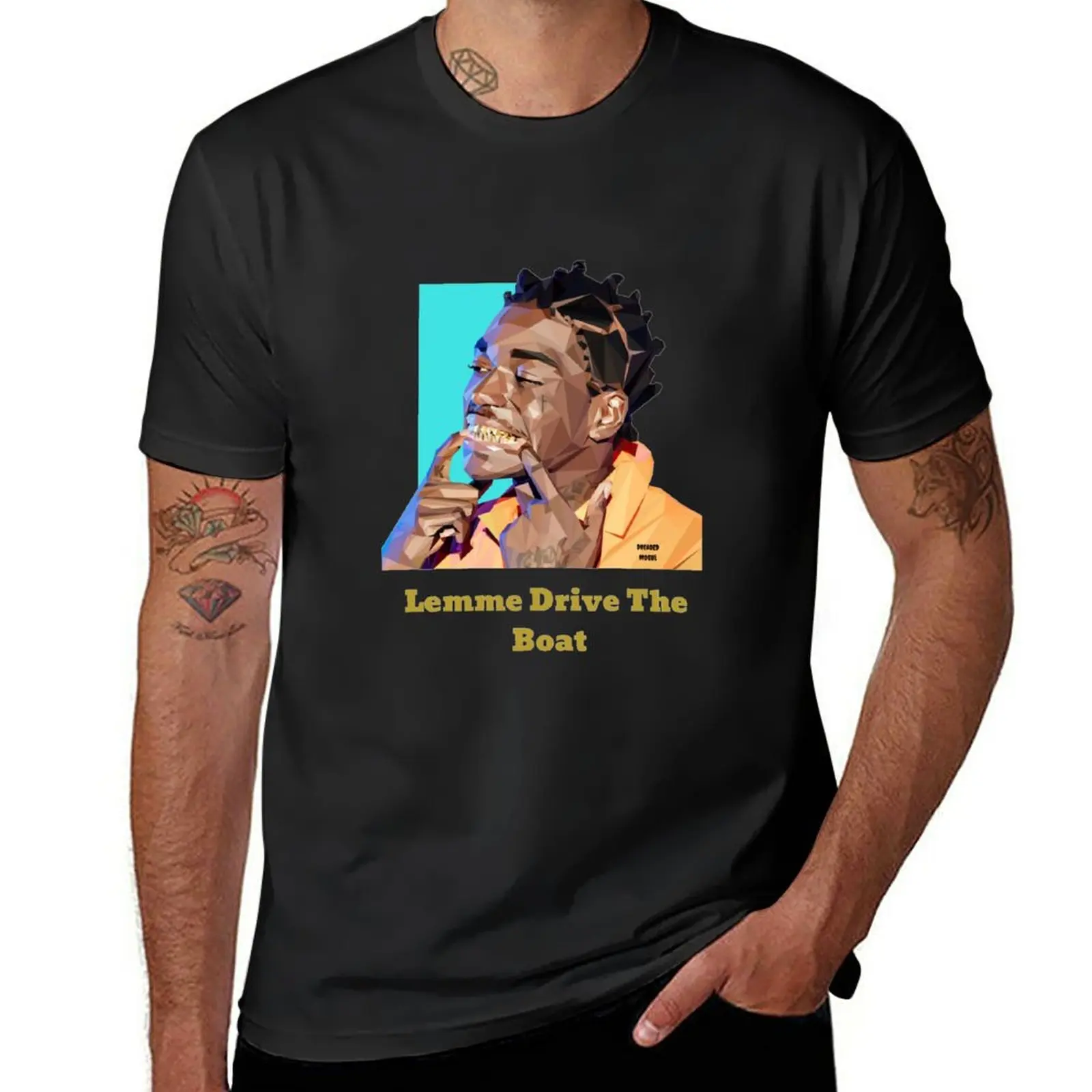 

Lemme Drive The Boat T-Shirt tees custom t shirts korean fashion summer top men clothing