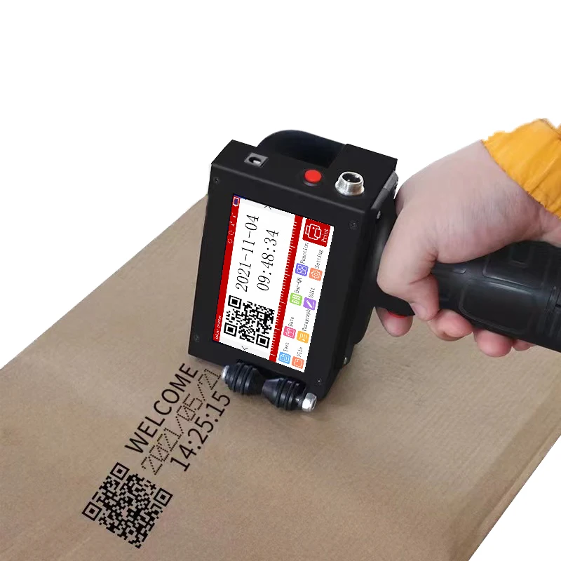 

Handheld Inkjet QR Code Printer on Wood, Metal, Plastic, Carton By Digital Printing Batch Coding Machine