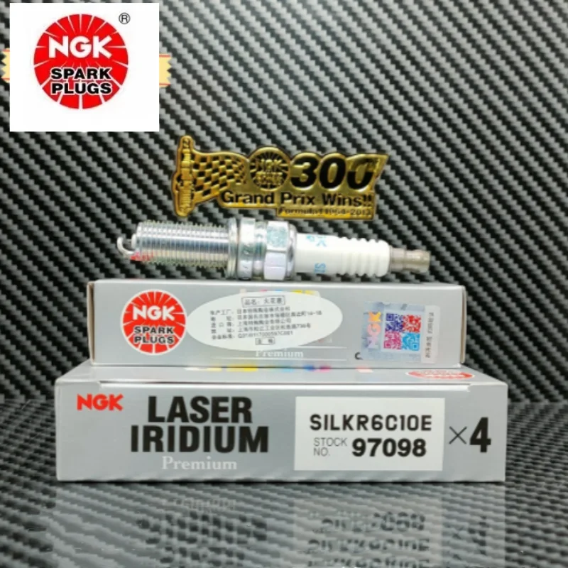 

4PCS SILKR6C10E 97098 Qriginal NGK Laser Iridium Platinum spark plugs For Kia K2S KX CROS Huanchi Hyundai Rena Lenna G4LC