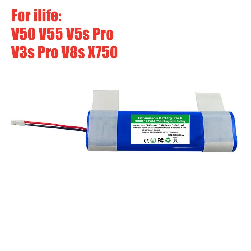 

Аккумуляторная батарея для ILIFE V3s, V5s, V8s, DF45, DF43, V3, X3, V50, V55, V5Lpro, 14,8 в, 2600 мАч, 3000 мАч