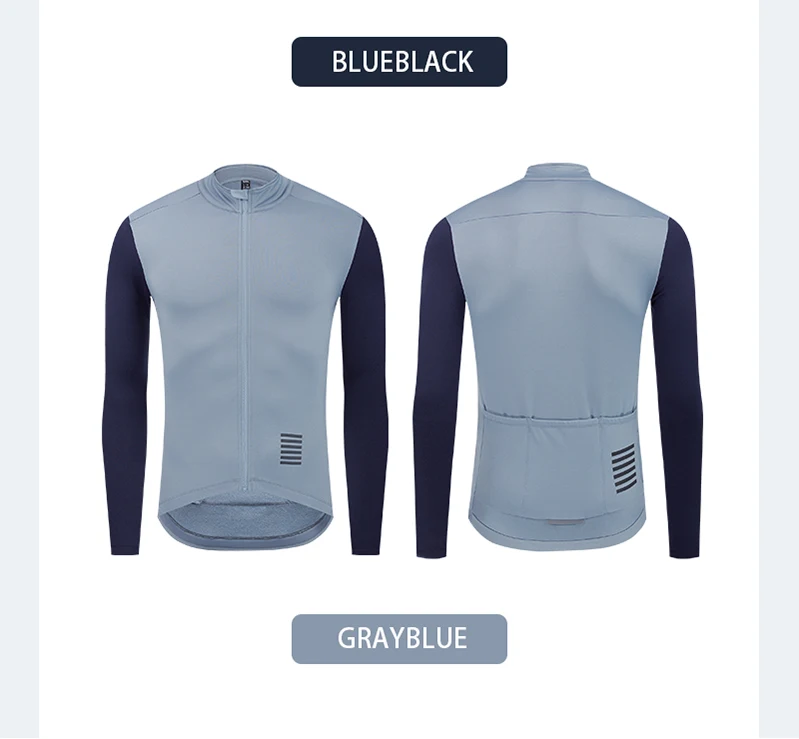 YKYWBIKE Herren Winter-Radtrikot 5-15 ° C Thermal Fleece Fahrradbekleidung Fahrradjacke MTB Rennradjacke Fahrradoberteile – Detail 12
