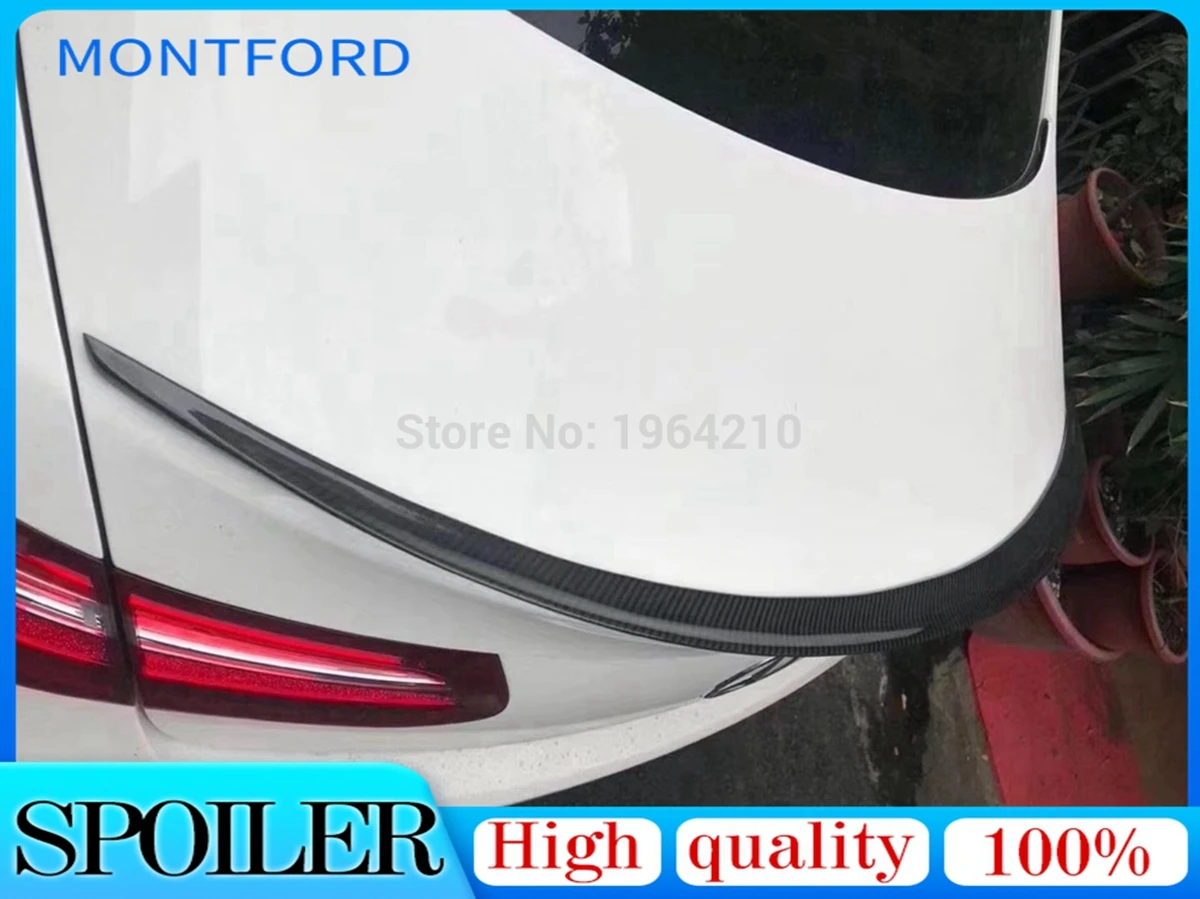 

For Mercedes Benz 2017-2019 W238 C238 E250 E400 E500 E550 E Class Carbon Fiber Rear Trunk Spoiler Tail Boot Lip Wing