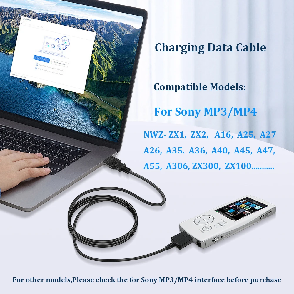 Universal Sony Walkman MP3/4 Data and Charging Cable