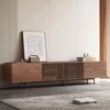 Mid Century Modern TV Stand for 80+ Inch TVs,Walnut Console with Ample Storage – Stylish Entertainment Center for LivingRoom 1