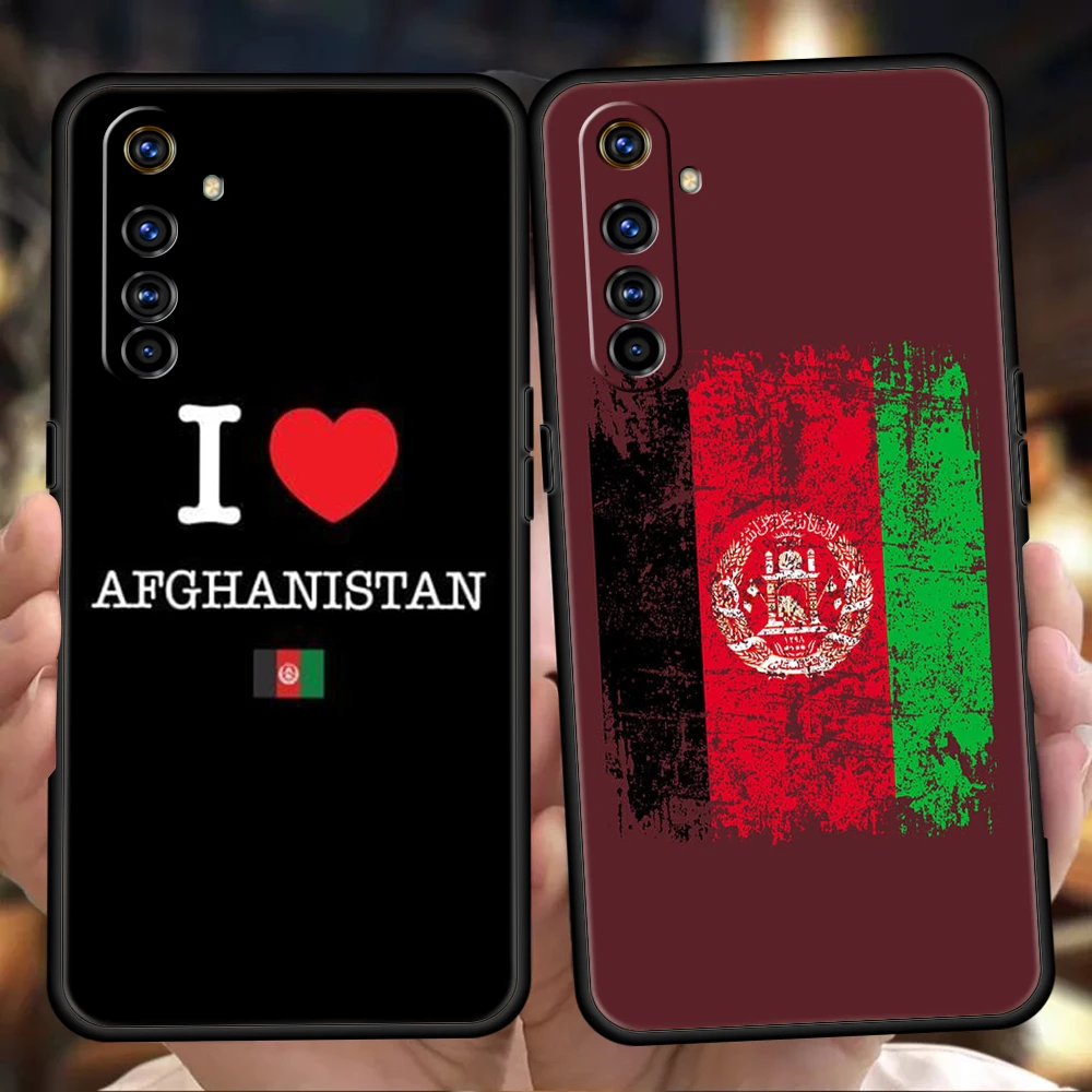 Afgano Afghanistan Flag Phoen Custodia Per Realme 8I 9I 9 8 7 6 Pro C25 C21 C11 C3 Gt2 10 Pro Plus 5G Silicone Antiurto Shell