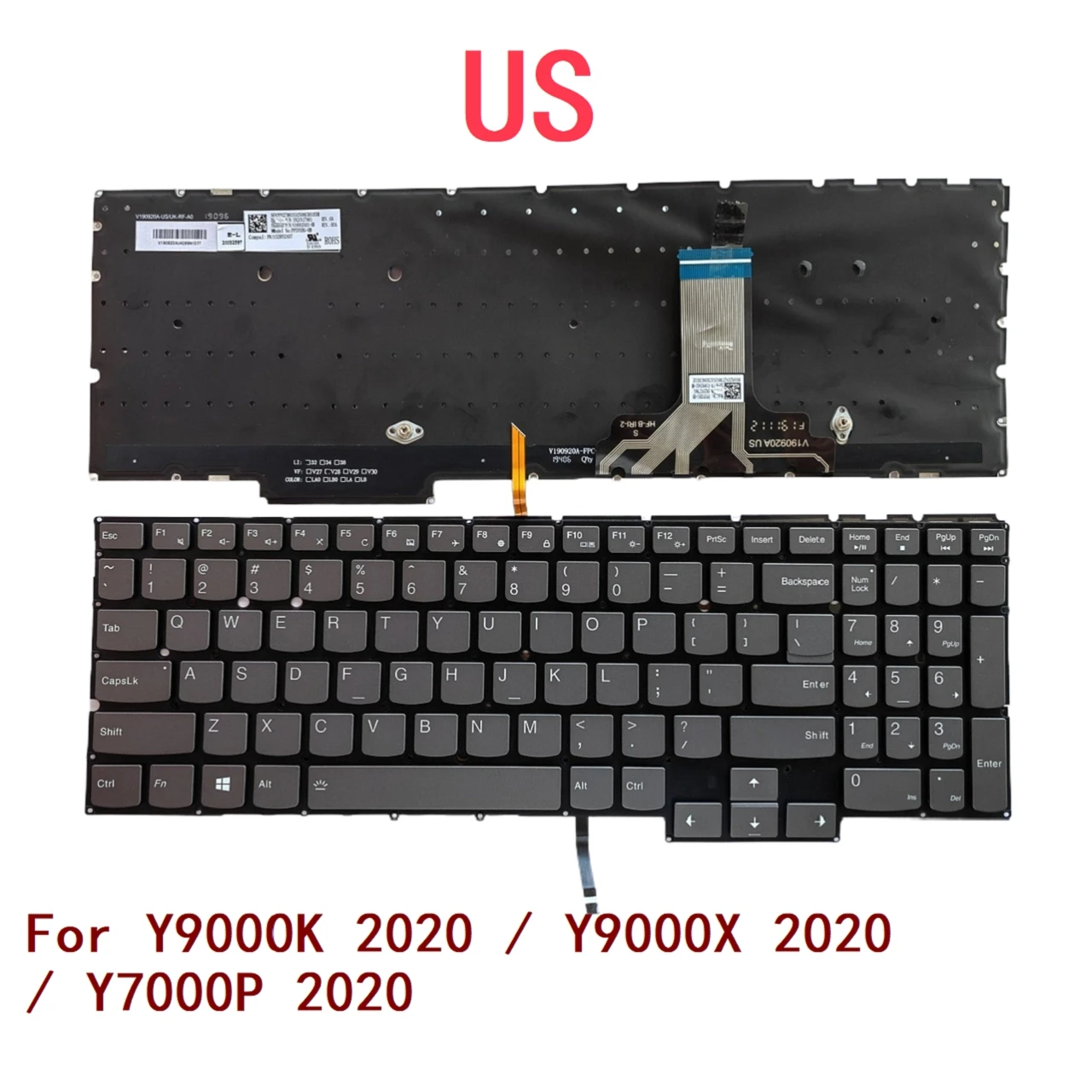 

Новая сменная Клавиатура для ноутбука Lenovo Y9000K 2020 / Y9000X 2020 / Y7000P 2020
