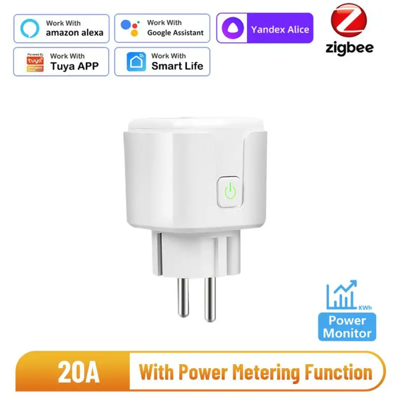 Vesync Tuya eWelink WiFi Smart Socket 20A EU Smart Plug Outlet With Power  Monitoring Smart Home Support Alexa  Google Home