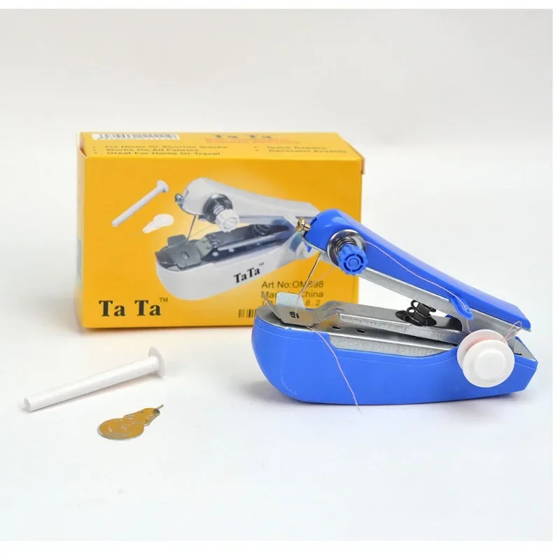Portable  sewing machine mini sewing machine Household Simple Needlework Manual Crop Repair Clothes Fabric hand sewing machine 6
