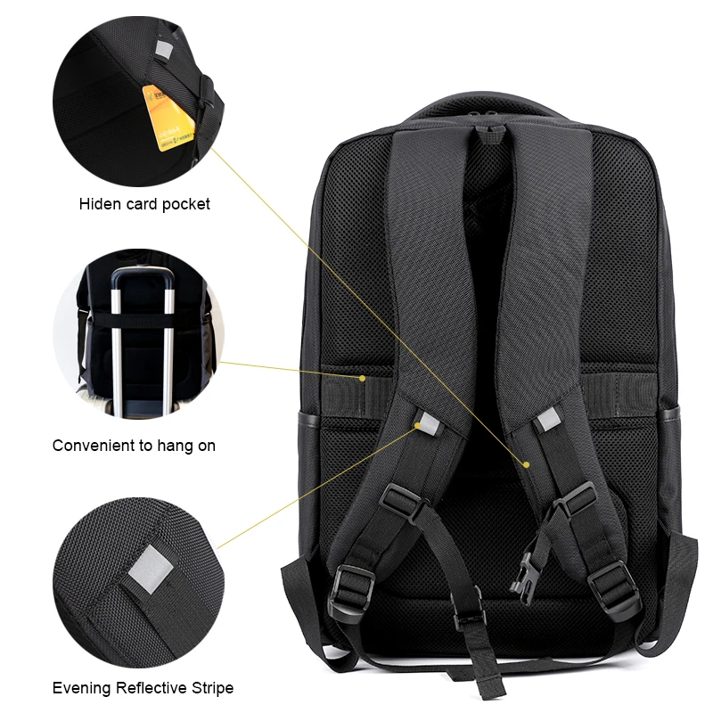 ARCTIC HUNTER Men's Backpack USB Charging High Capacity Multilayer Travel Bag for 15.6" Laptop 2