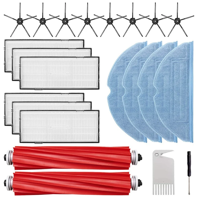 

Запчасти для пылесоса Roborock S7 S7 Maxv T7S G10, сменные детали, основная и боковая щетки, фильтр НЕРА