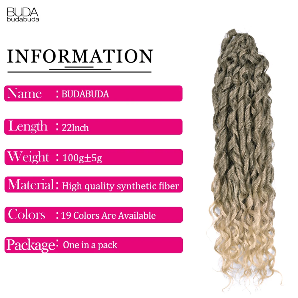 22" Jessica Hair Deep Wavy Twist Synthetic Crochet Hair Curly Braiding Extensions 3