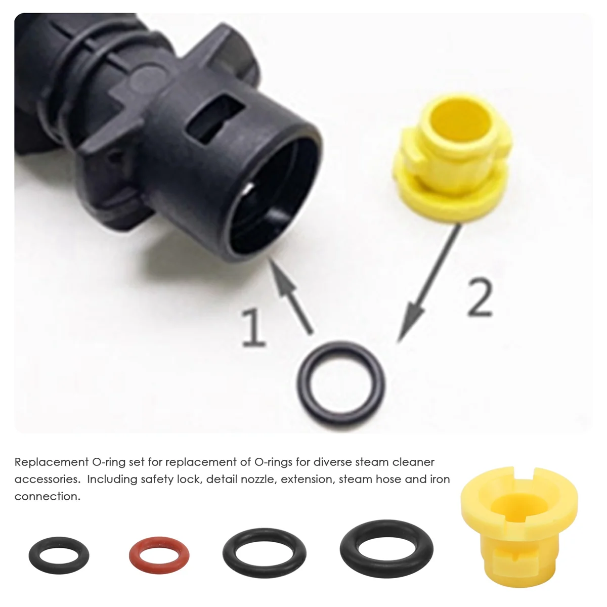 O-Ring for Karcher Lance Hose Nozzle Spare O-Ring Seal 2.640-729.0 Rubber O-Ring Pressure Washer for K2 K3 K4 K5 K6 K7 A 6