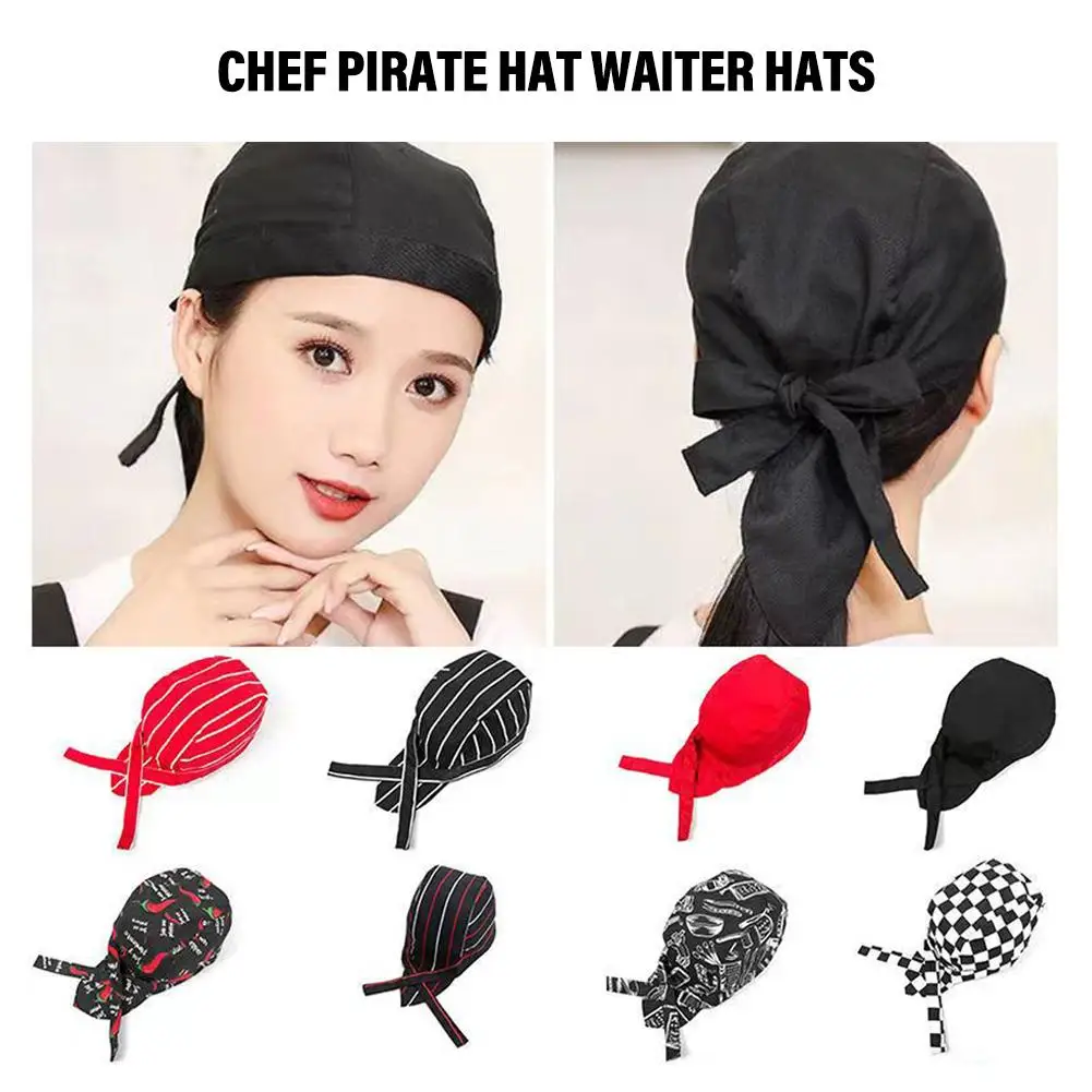 

Unisex Chefs Hat Pirate Hat Catering Service Waiter Cap Hats Bakery Hotel Kitchen Work Restaurant Canteen Cooking J7E4