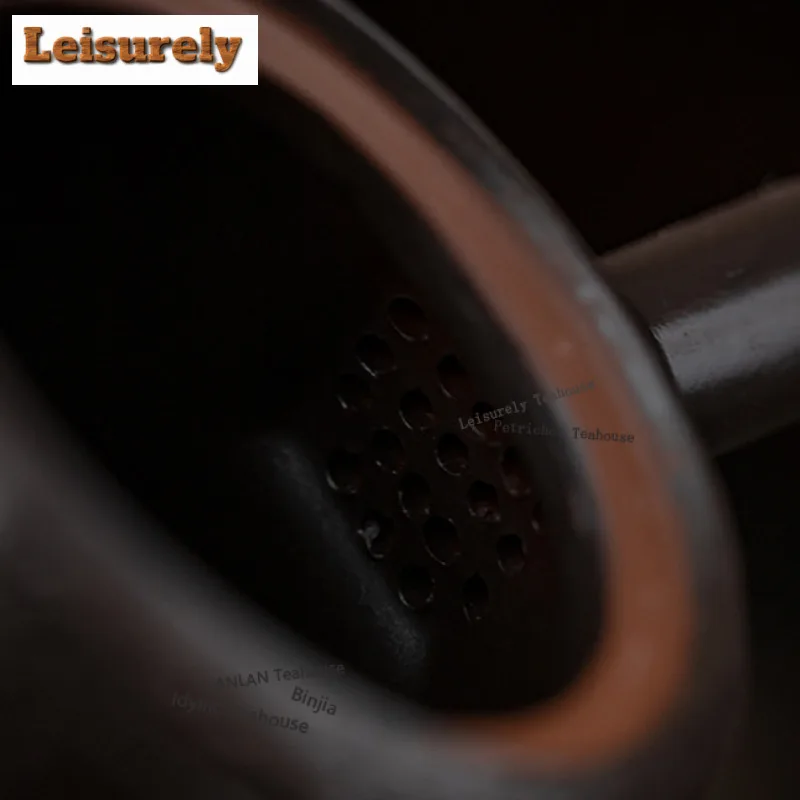 Creative Purple Pottery Teapot Vintage Tea Infuser Pot Tea Soaking Kettle With Strainer Dahongpao Tea Items Accessories Set