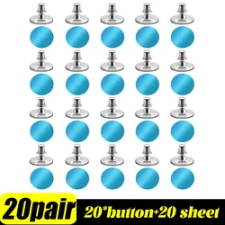 Magnetic Closure Wall - Mounted Detachable Curtain Clips - 17MM (20 pair)
