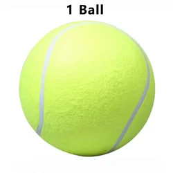Large Inflatable Tennis Ball Pet Toy for Interactive Dog Play with Air Pump (1 Ball)