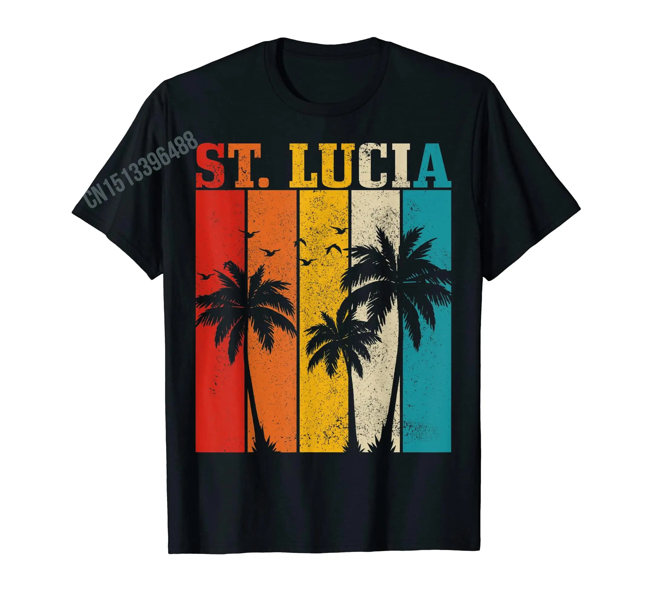 Saint Lucia Flag, Lucia Tshirt, Shirt Tops, T-shirt