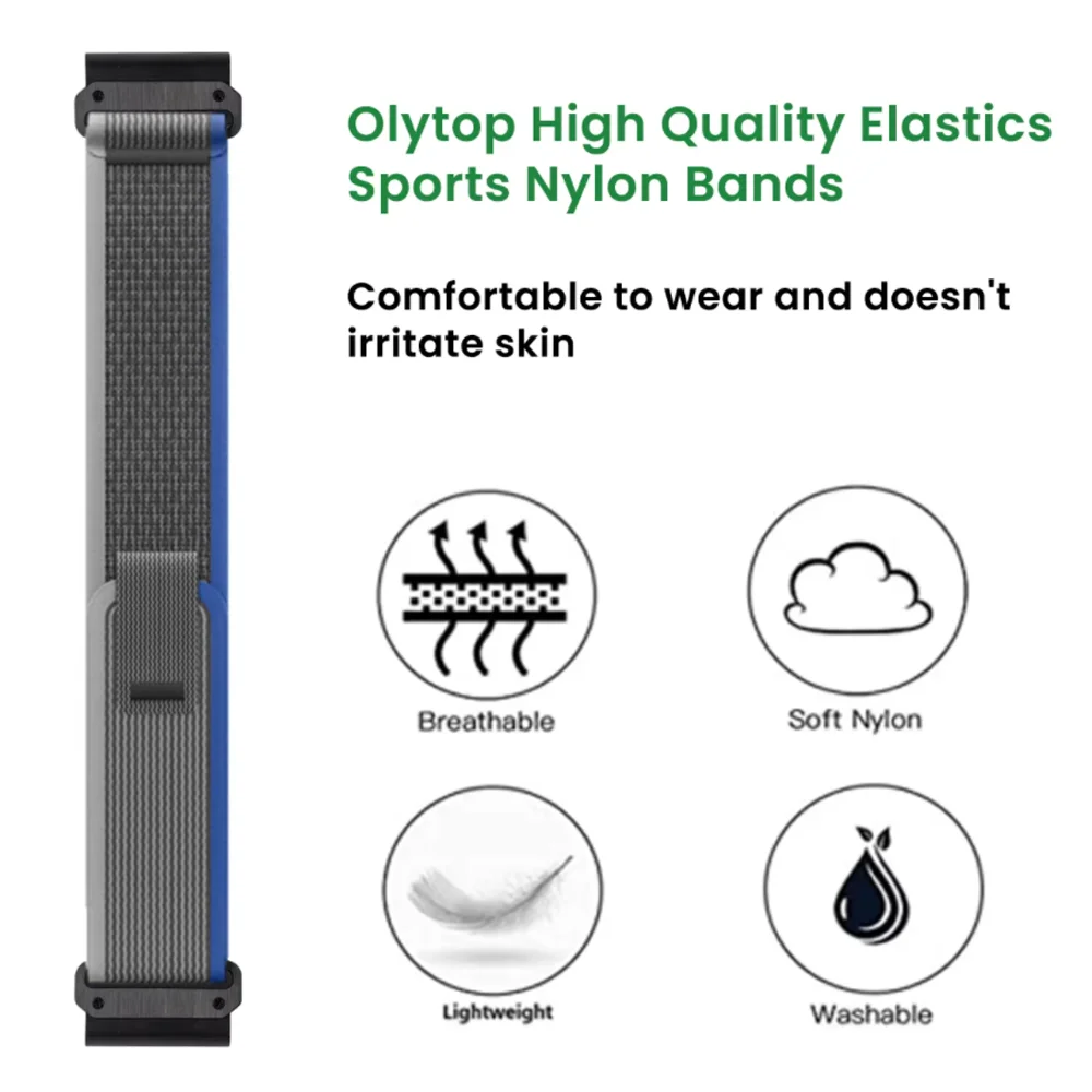 QuickFit Sports Nylon Strap Bracelet, 26mm/22mm