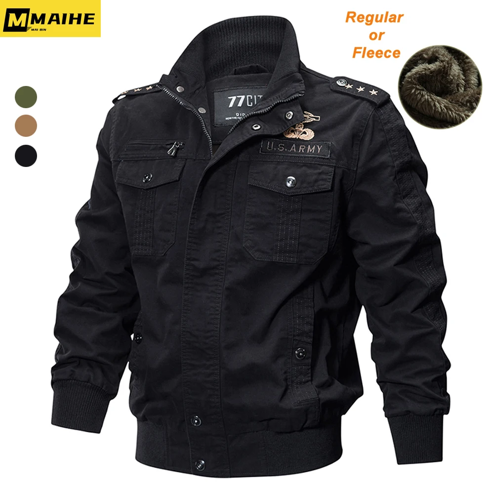 

Gorpcore Military Jacket Men Spring Autumn Cotton Male Casual MA-1 Flight Jackets hombre Plus Size M-6XL Bomber Jacket Men