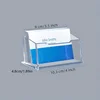 2psc Fashion acrylic desktop card holder Creative organizer, office desktop accessories, stationery travel organizer 6